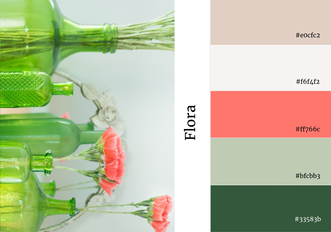 website colour scheme inspiration floral