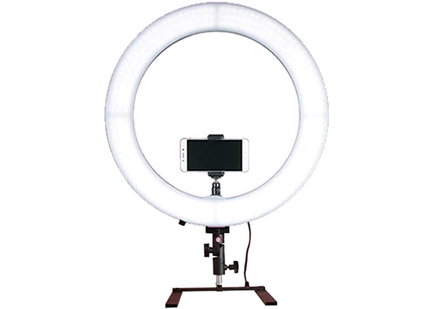 Ring light with phone